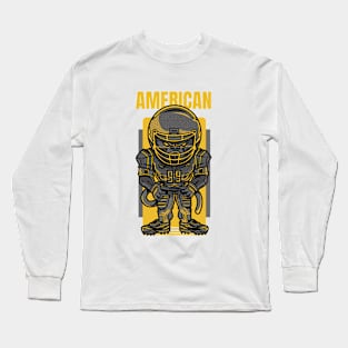 American Football Player Long Sleeve T-Shirt